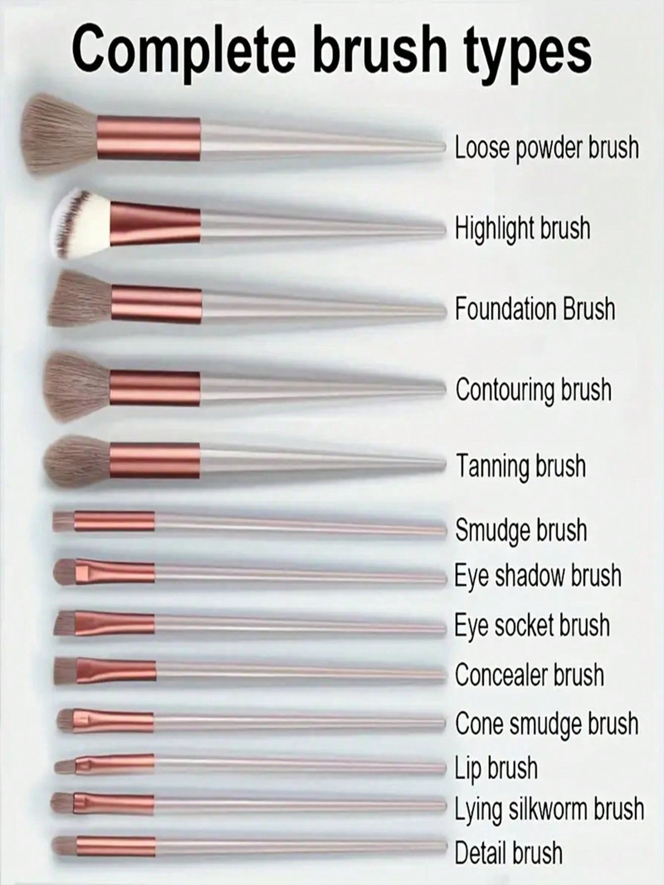 13pcs Makeup brush set 13 makeup brush set plus storage bag Non-shedding eyeshadow brush Soft ultra soft affordable brush Super soft non-shedding Beginner makeup artist 13 set brush Eyeshadow brush Contouring brush Makeup set Eyeshadow brush Soft makeup