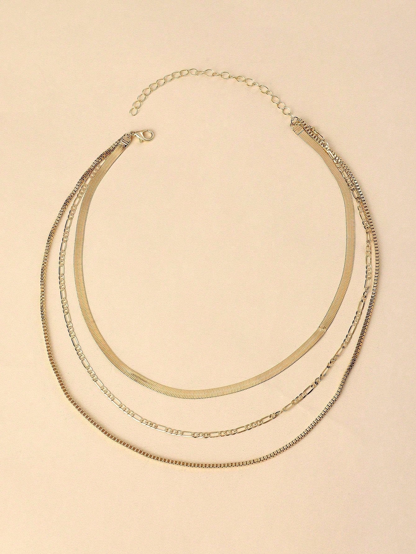 1pc Simple Punk Style Thick Chain Necklace For Women