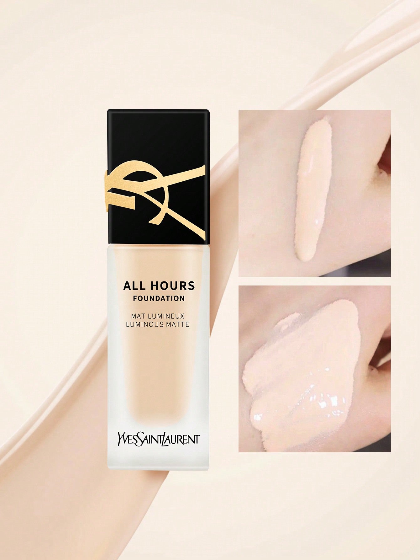 Yves Saint Laurent All Hours Foundation Full Cover Luminous Matte-All Day Long Wear SPF 20 #LC2 -0.84 Fl.Oz./25ml(Different Versions Are Shipped Randomly)