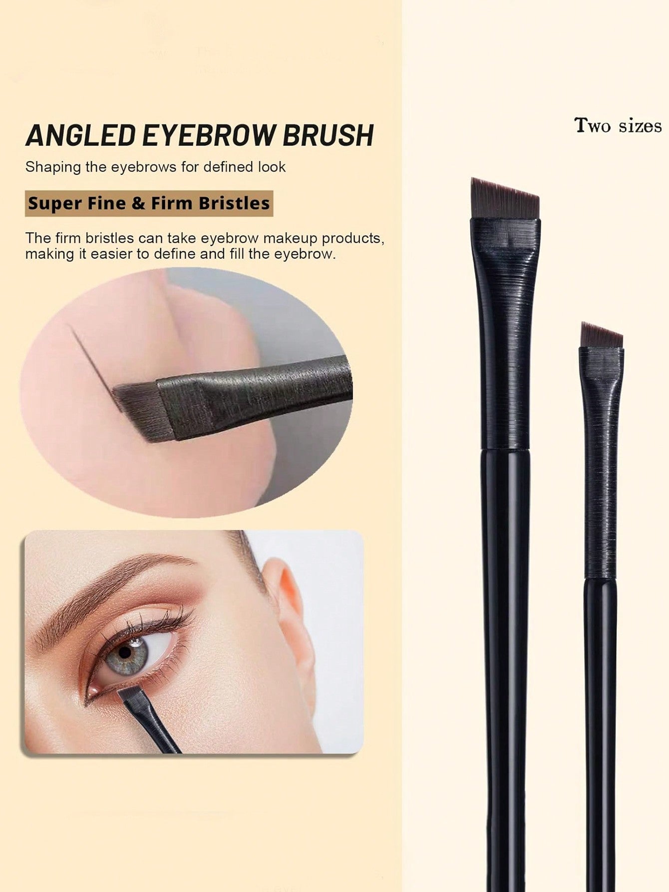 5pcs Precision Eye Makeup Brushes Including Scythe Shaped Eyeliner Brush, Angled Eyeliner Brush, And Eyebrow Brush For Easy And Beautiful Eye Makeup