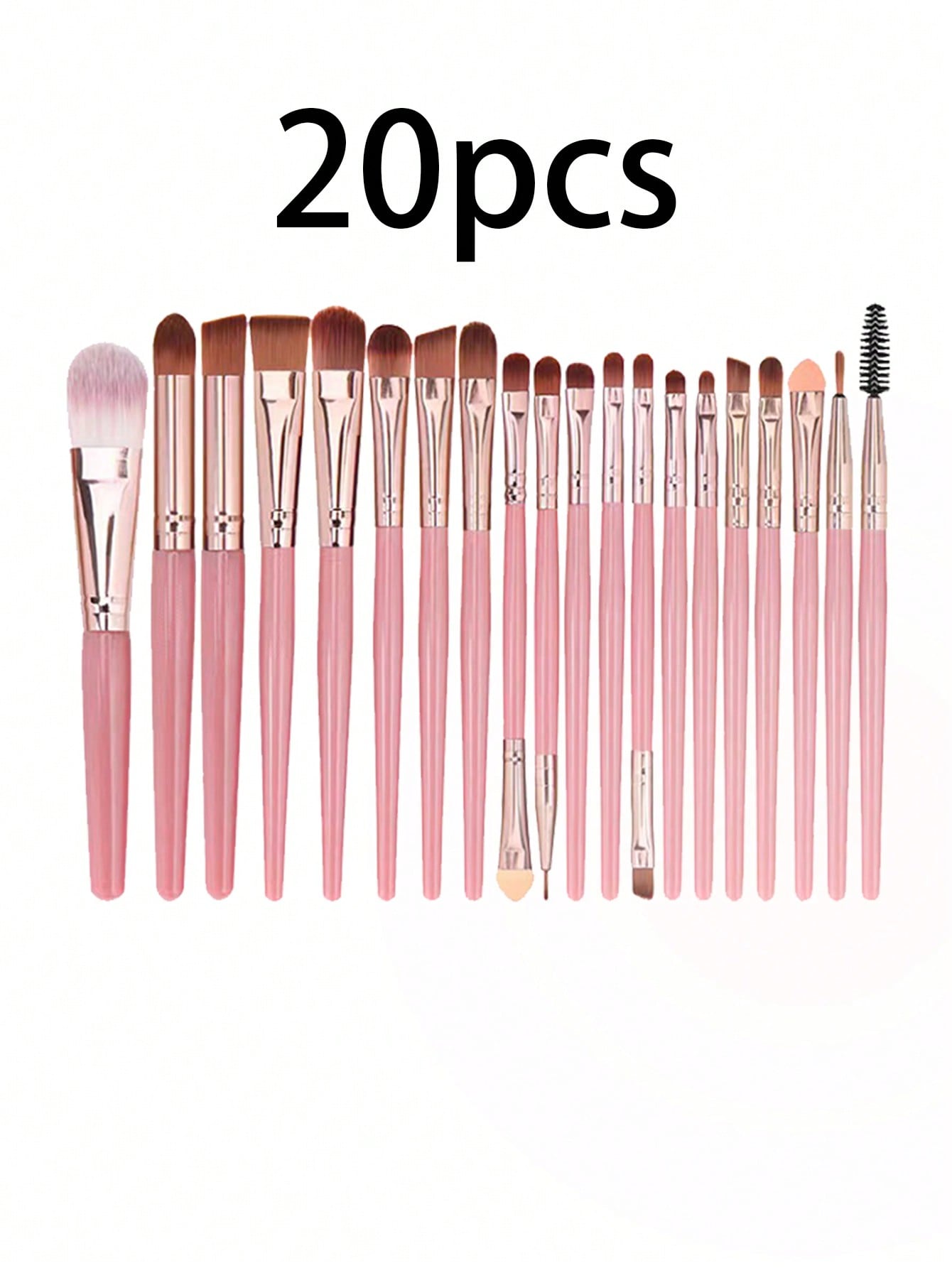 20/29pcs Makeup Brush Set Includes: 1pc Makeup Brush Holder, 20pcs Makeup Brushes, 3pcs Makeup Sponges, 1pc Headband, 2pcs Wristband, 2pcs Makeup Puffs, Makeup Brush Set, Makeup Bag, Portable Makeup Tool Kit, Suitable For Eyeshadow Palette, Liquid Eyesha