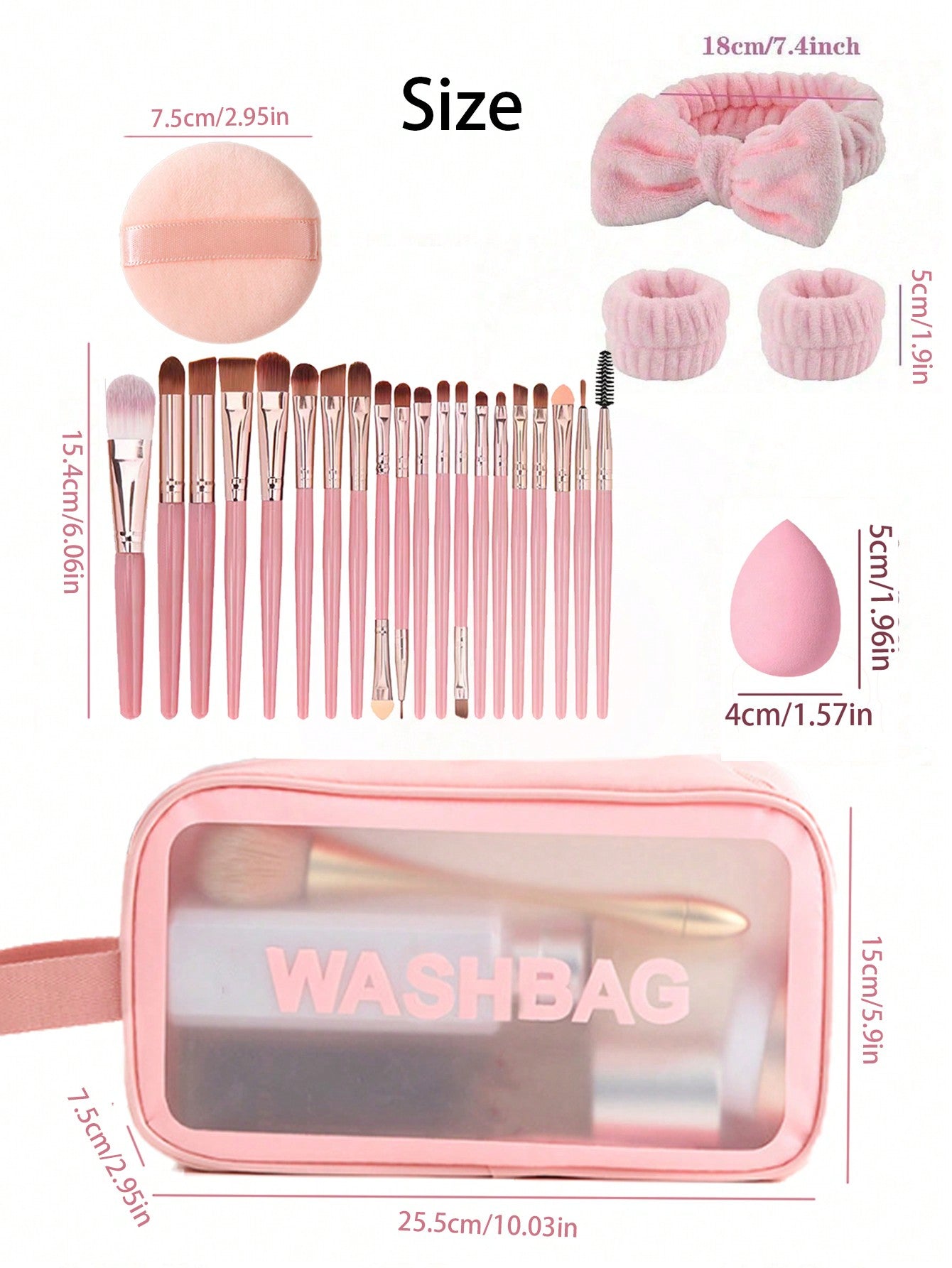 29pcs/Set Makeup Brushes, Makeup Sponge, Cosmetic Bag, Makeup Puff, Makeup Blender, Suitable For Base, Eyeshadow, Blush, Concealer, Face Powder, Foundation, Make Up Beginners, Soft & Skin-Friendly, Latex Free Sponge & Puff, Suitable For All Skin Types, F