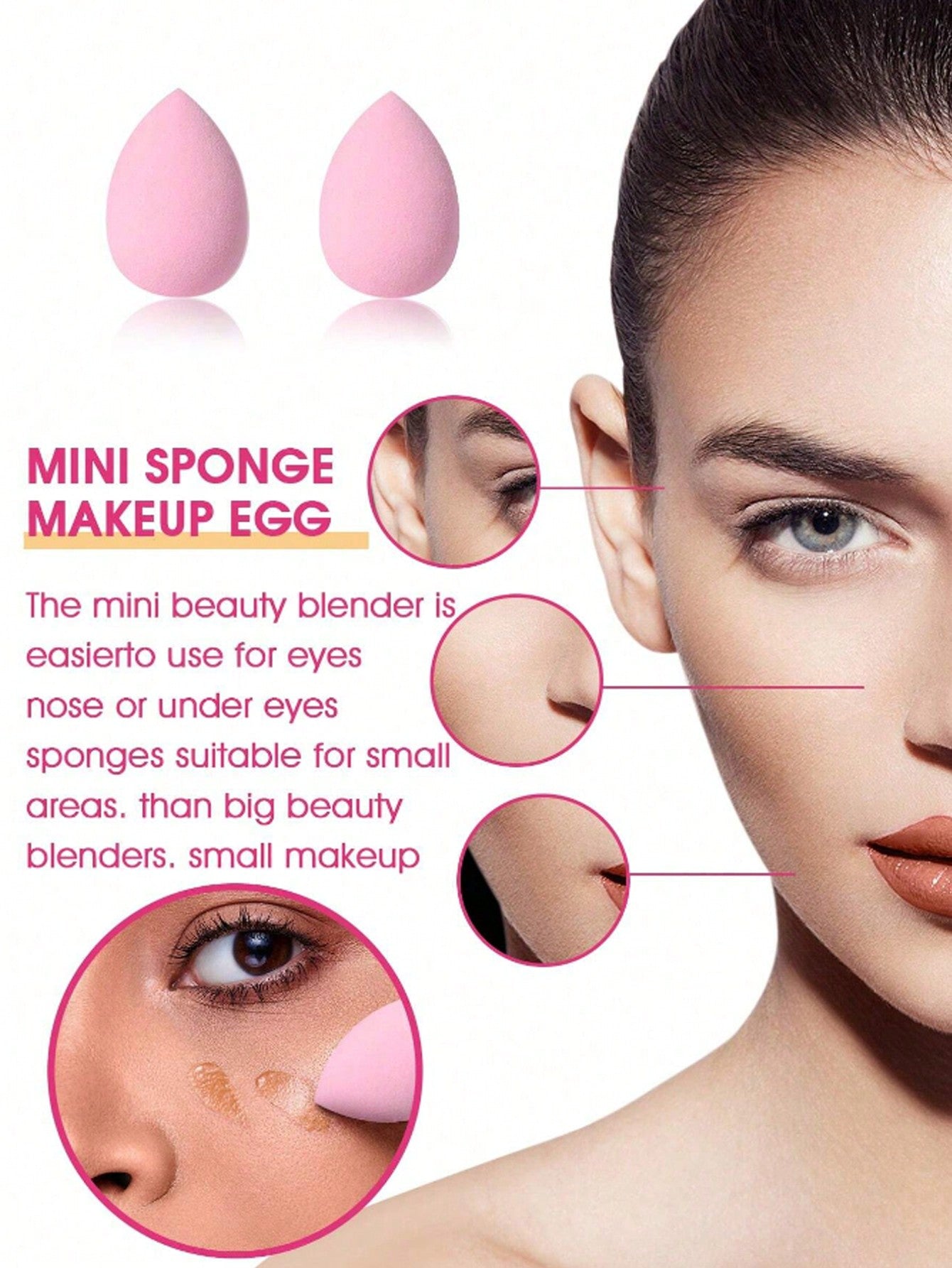 29pcs/Set Makeup Brushes, Makeup Sponge, Cosmetic Bag, Makeup Puff, Makeup Blender, Suitable For Base, Eyeshadow, Blush, Concealer, Face Powder, Foundation, Make Up Beginners, Soft & Skin-Friendly, Latex Free Sponge & Puff, Suitable For All Skin Types, F