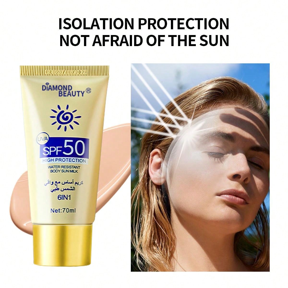 Sunscreen Liquid Foundation High Sun Protection And High Concealment Invisible Pores & Even Skin Tone & Smudge Proof,Fit To The Skin