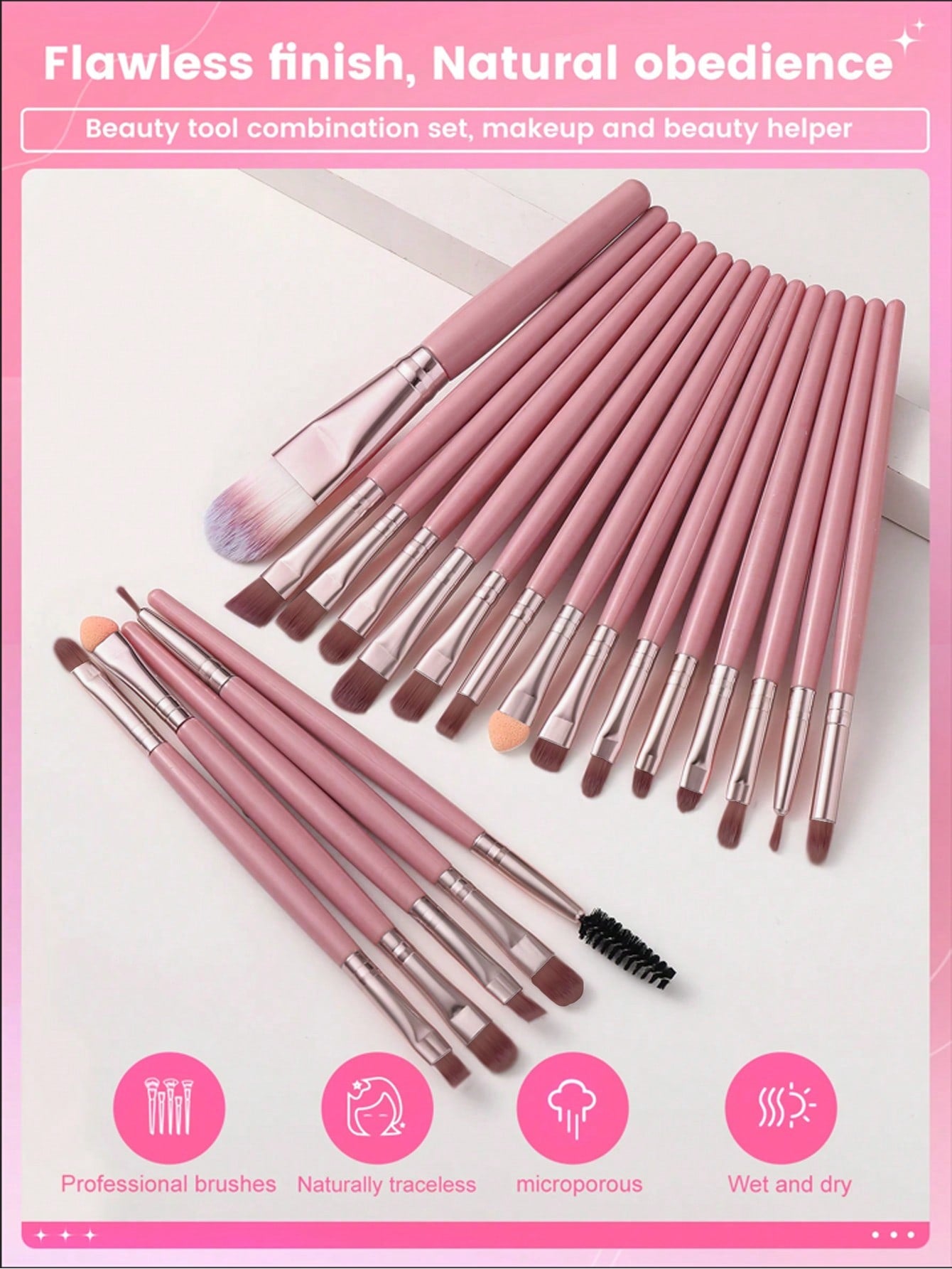 29pcs/Set Makeup Brushes, Makeup Sponge, Cosmetic Bag, Makeup Puff, Makeup Blender, Suitable For Base, Eyeshadow, Blush, Concealer, Face Powder, Foundation, Make Up Beginners, Soft & Skin-Friendly, Latex Free Sponge & Puff, Suitable For All Skin Types, F