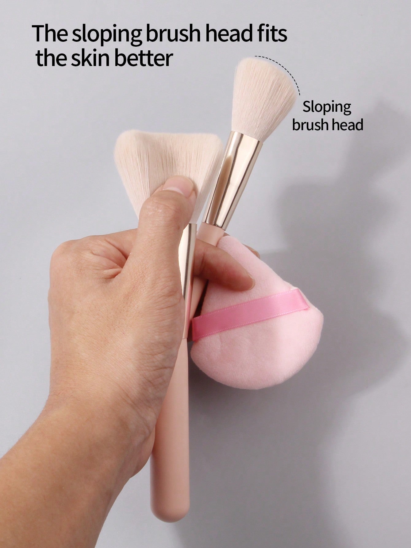 13PCS/10PCS/2PCS/1pc High-End Beginner Makeup Brush Set Combo, 10pcs Makeup Brush Set With Face Powder Brush, Blush Brush For Professional Makeup Artist, 2pcs Triangle Makeup Sponge Puffs, 1pc Large Capacity Waterproof Dustproof Brush Holder