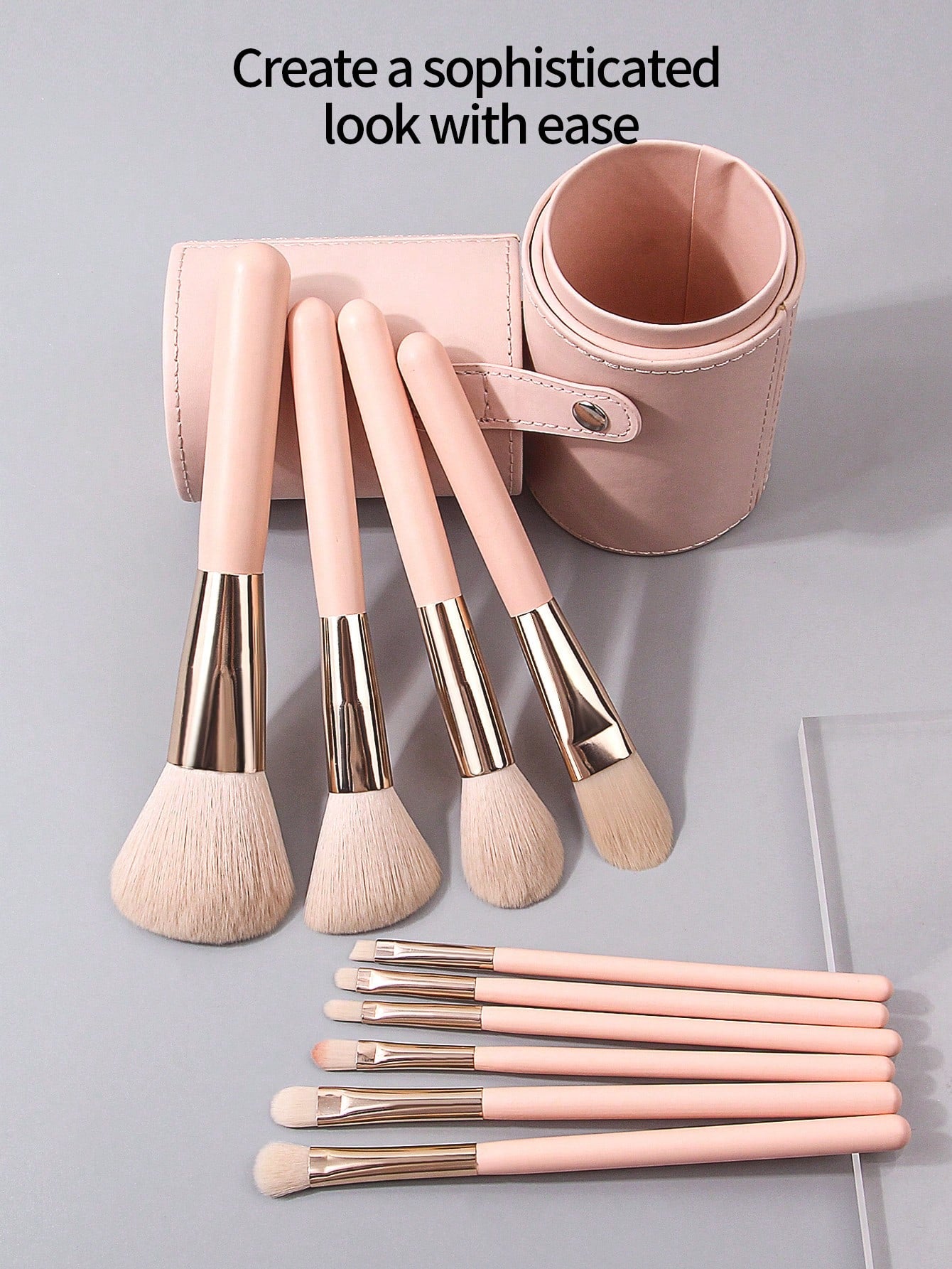 13PCS/10PCS/2PCS/1pc High-End Beginner Makeup Brush Set Combo, 10pcs Makeup Brush Set With Face Powder Brush, Blush Brush For Professional Makeup Artist, 2pcs Triangle Makeup Sponge Puffs, 1pc Large Capacity Waterproof Dustproof Brush Holder