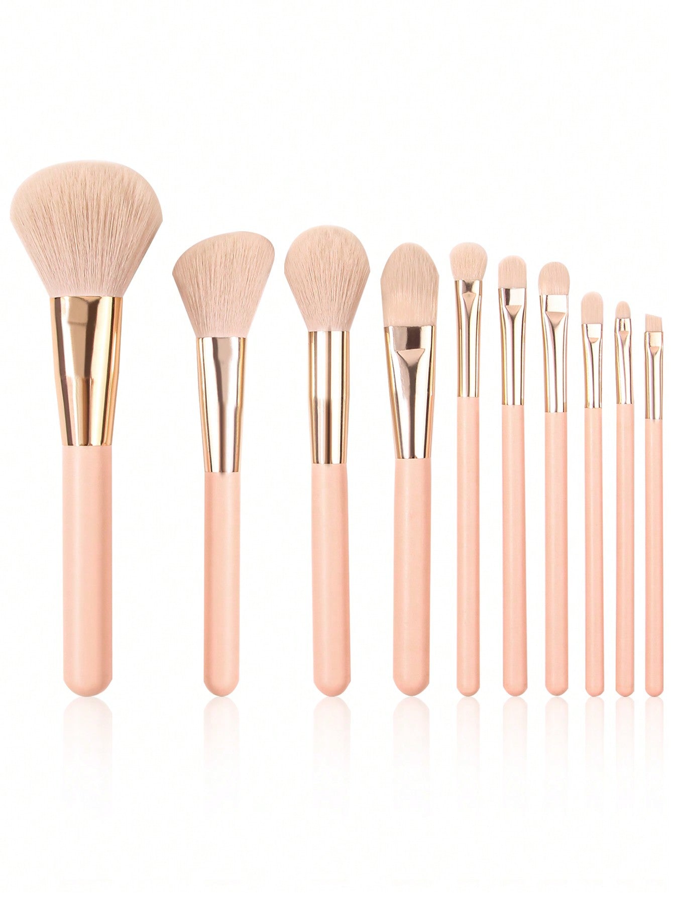 13PCS/10PCS/2PCS/1pc High-End Beginner Makeup Brush Set Combo, 10pcs Makeup Brush Set With Face Powder Brush, Blush Brush For Professional Makeup Artist, 2pcs Triangle Makeup Sponge Puffs, 1pc Large Capacity Waterproof Dustproof Brush Holder