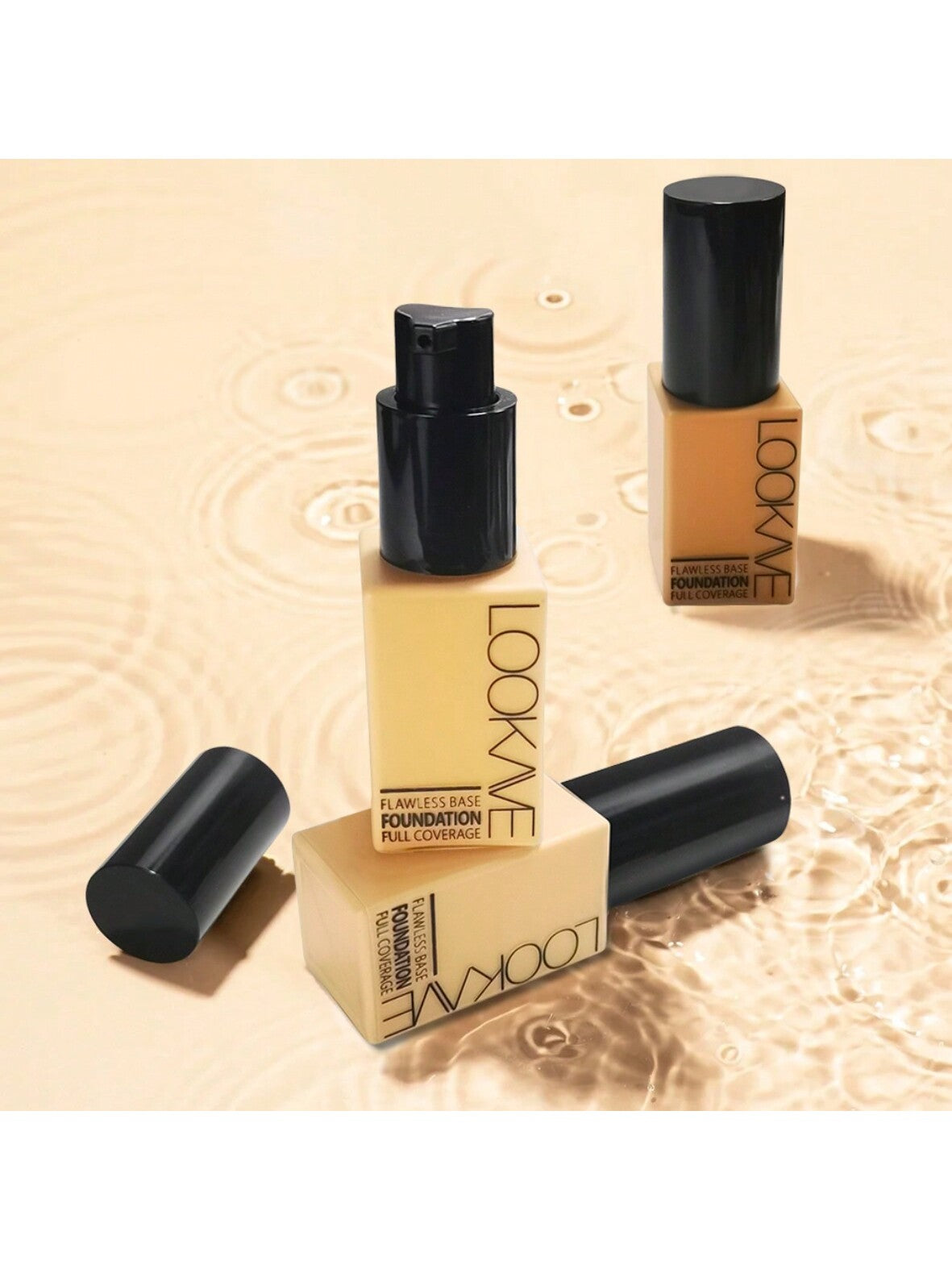 1pc Liquid Foundation, Long-Lasting, Waterproof, Sweat-Proof, Easy To Apply, Oil-Control, Concealing, 6 Colors