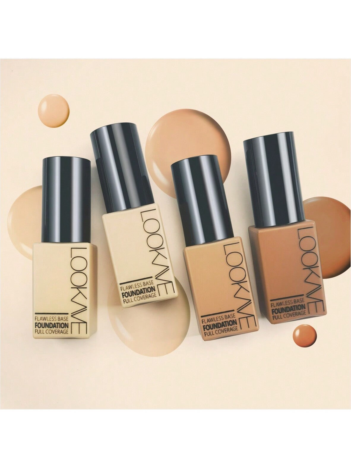 1pc Liquid Foundation, Long-Lasting, Waterproof, Sweat-Proof, Easy To Apply, Oil-Control, Concealing, 6 Colors