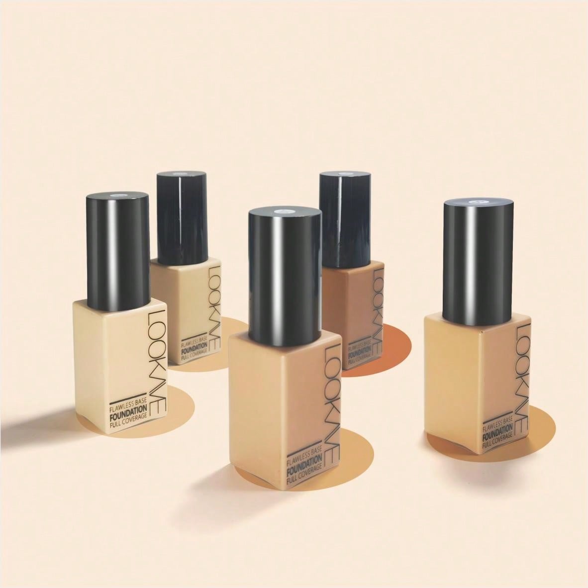 1pc Liquid Foundation, Long-Lasting, Waterproof, Sweat-Proof, Easy To Apply, Oil-Control, Concealing, 6 Colors