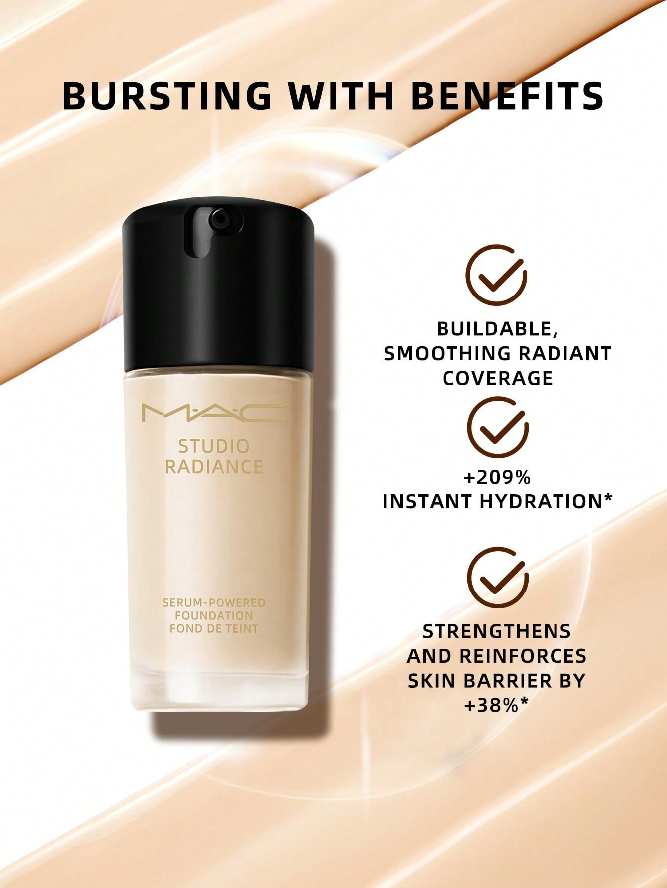 MAC MAC Studio Radiance Serum-Powered™ Foundation NC11 - 1.0 FL.OZ/30ML