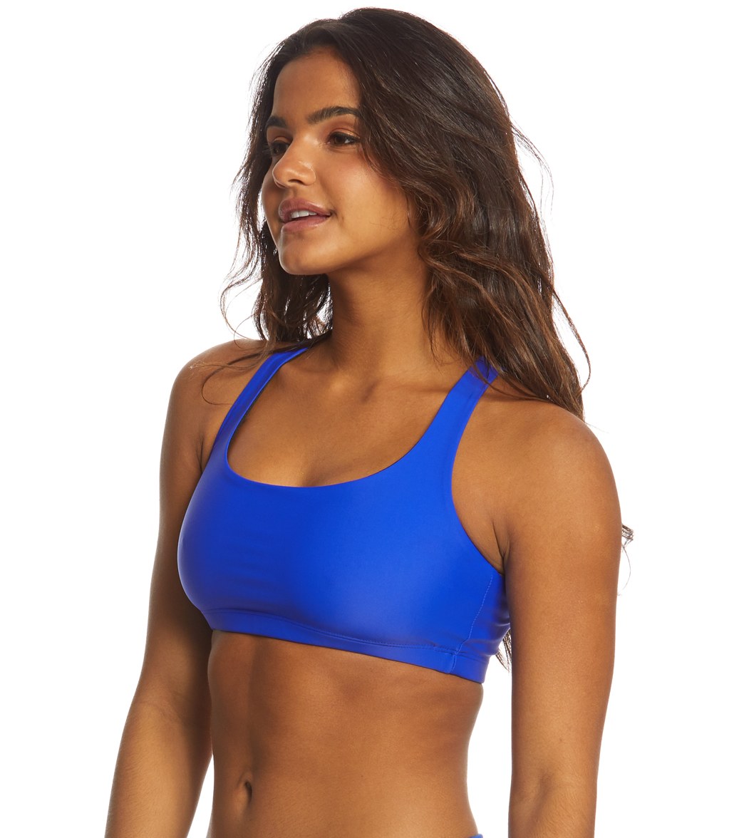 Onzie Chic Yoga Sports Bra Royal Blue