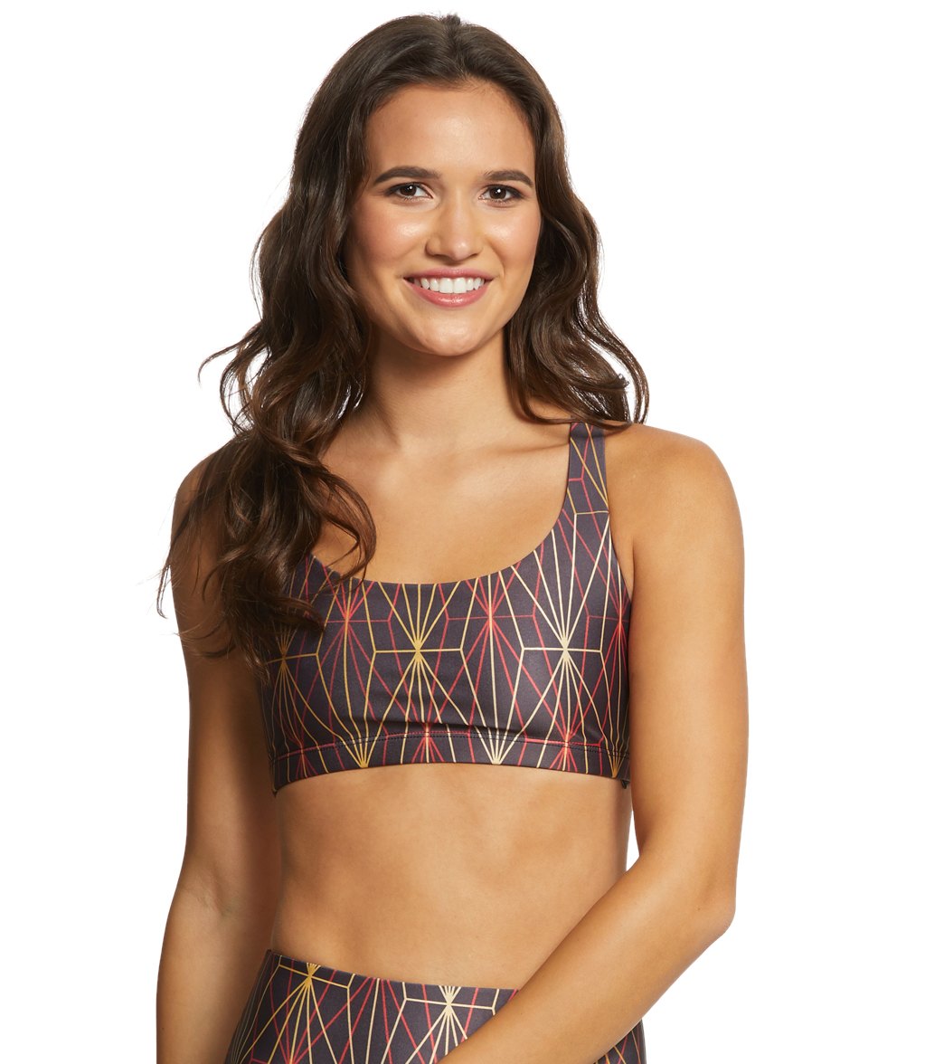 Onzie Chic Yoga Sports Bra Golden Matrix