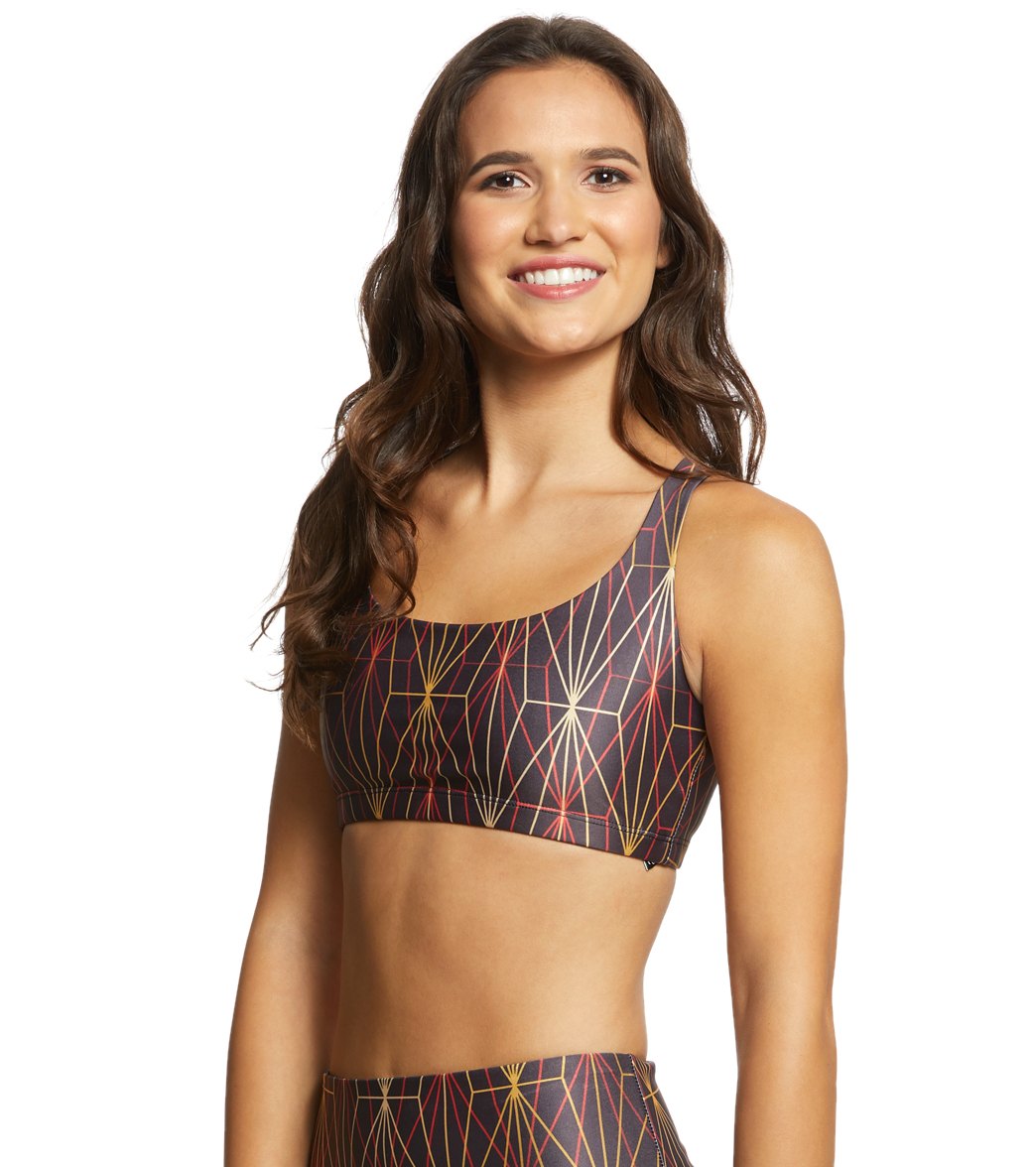 Onzie Chic Yoga Sports Bra Golden Matrix