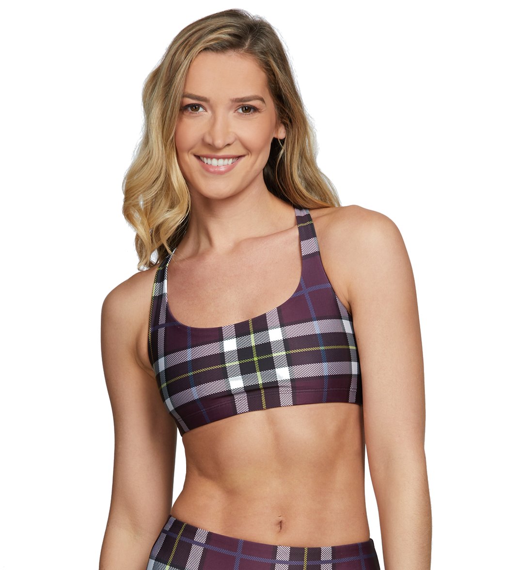 Onzie Chic Yoga Sports Bra Plaid