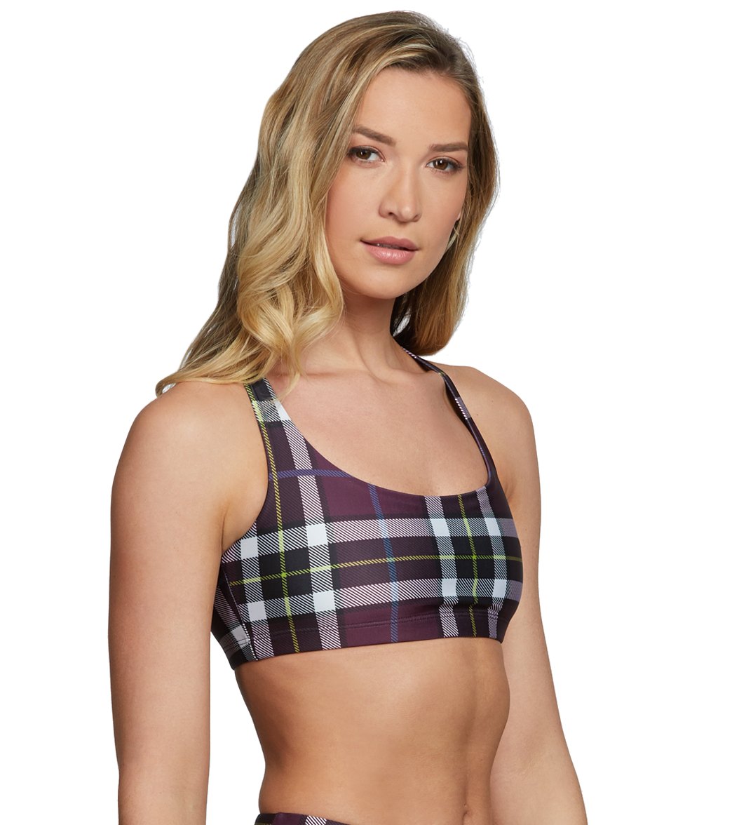 Onzie Chic Yoga Sports Bra Plaid