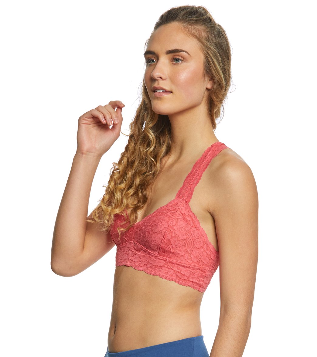 Free People Galloon Lace Racerback Bra Peach