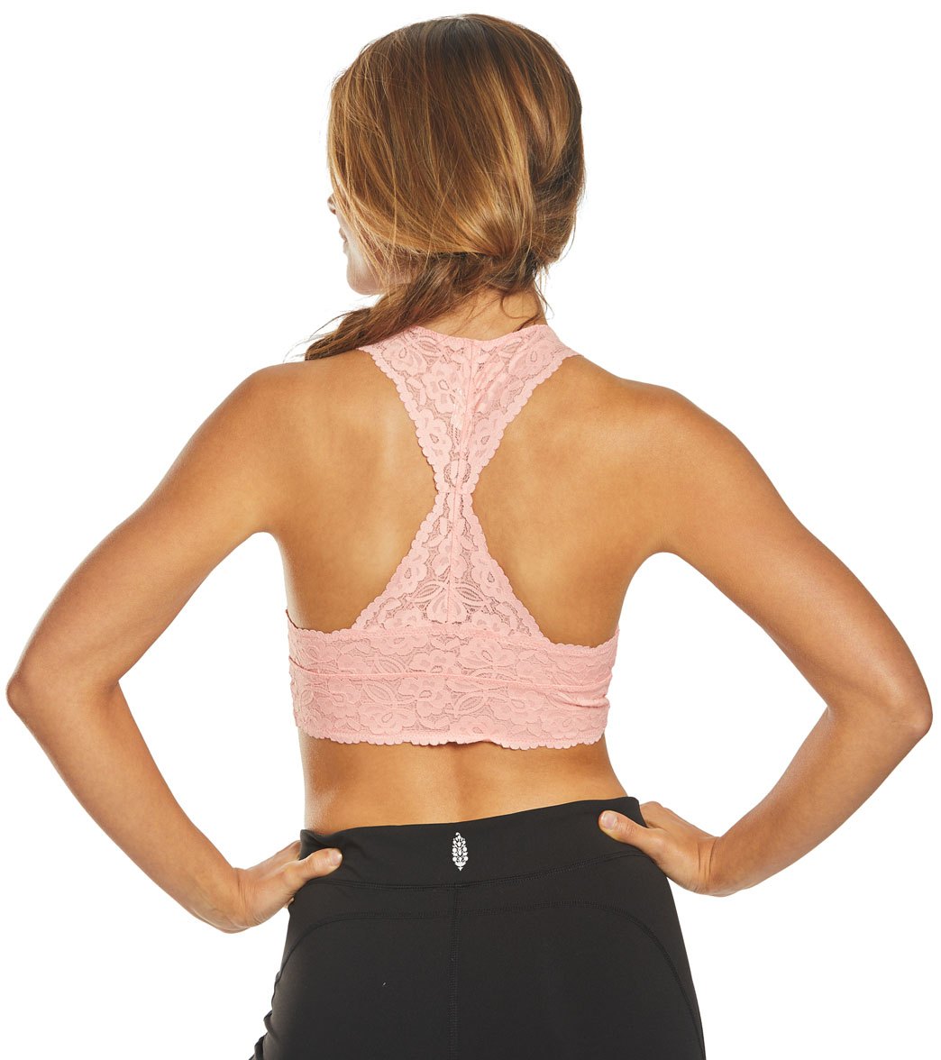 Free People Galloon Lace Racerback Bra Mango