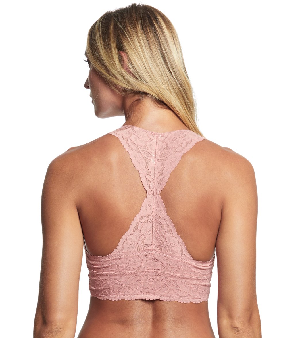 Free People Galloon Lace Racerback Bra Mauve