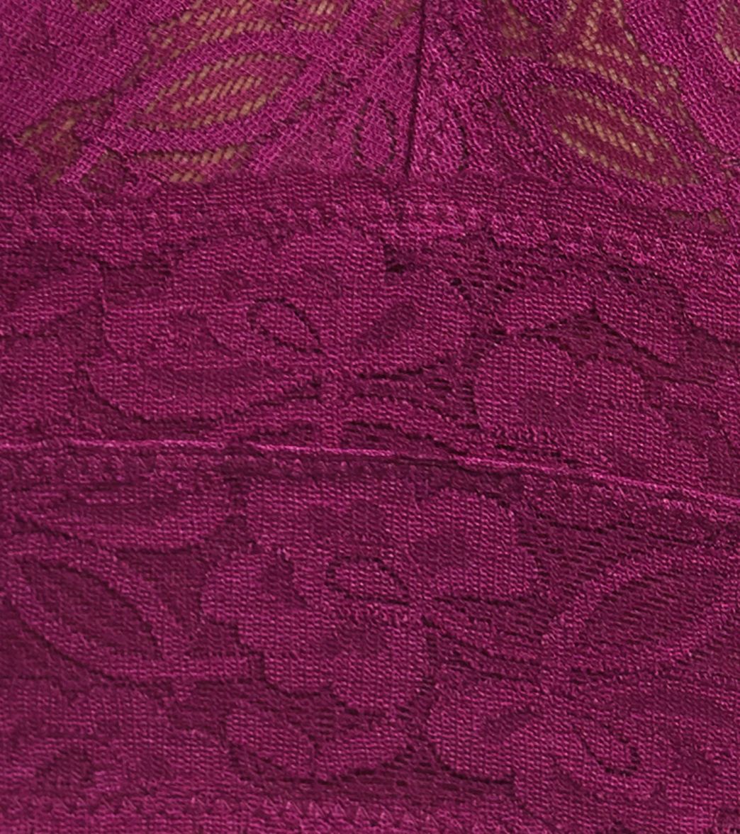 Free People Galloon Lace Racerback Bra Plum