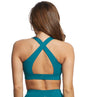 Everyday Yoga Warrior X High Neck Sports Bra Teal