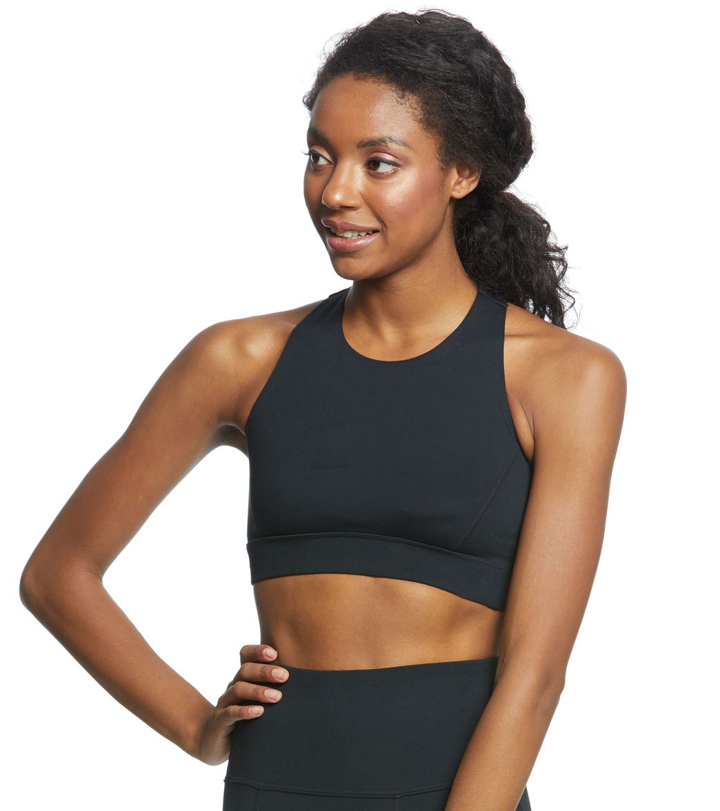 Everyday Yoga Warrior X High Neck Sports Bra Black