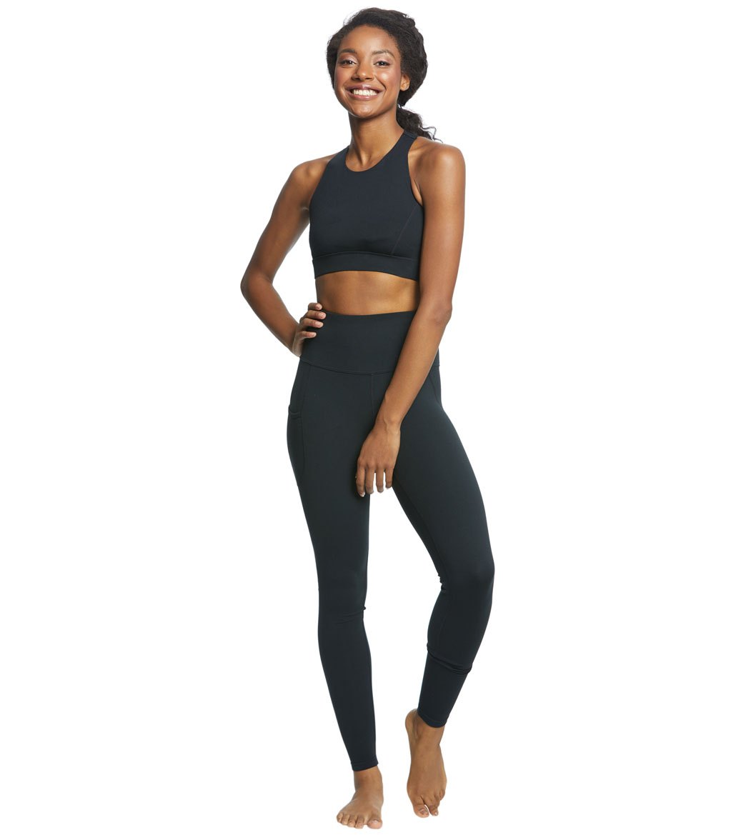 Everyday Yoga Warrior X High Neck Sports Bra Black