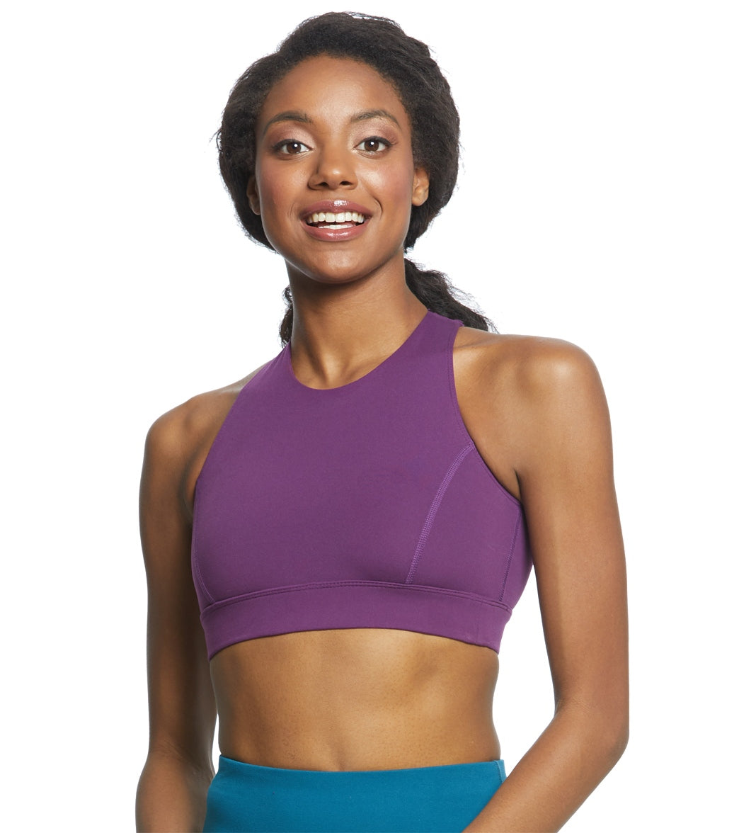 Everyday Yoga Warrior X High Neck Sports Bra Purple