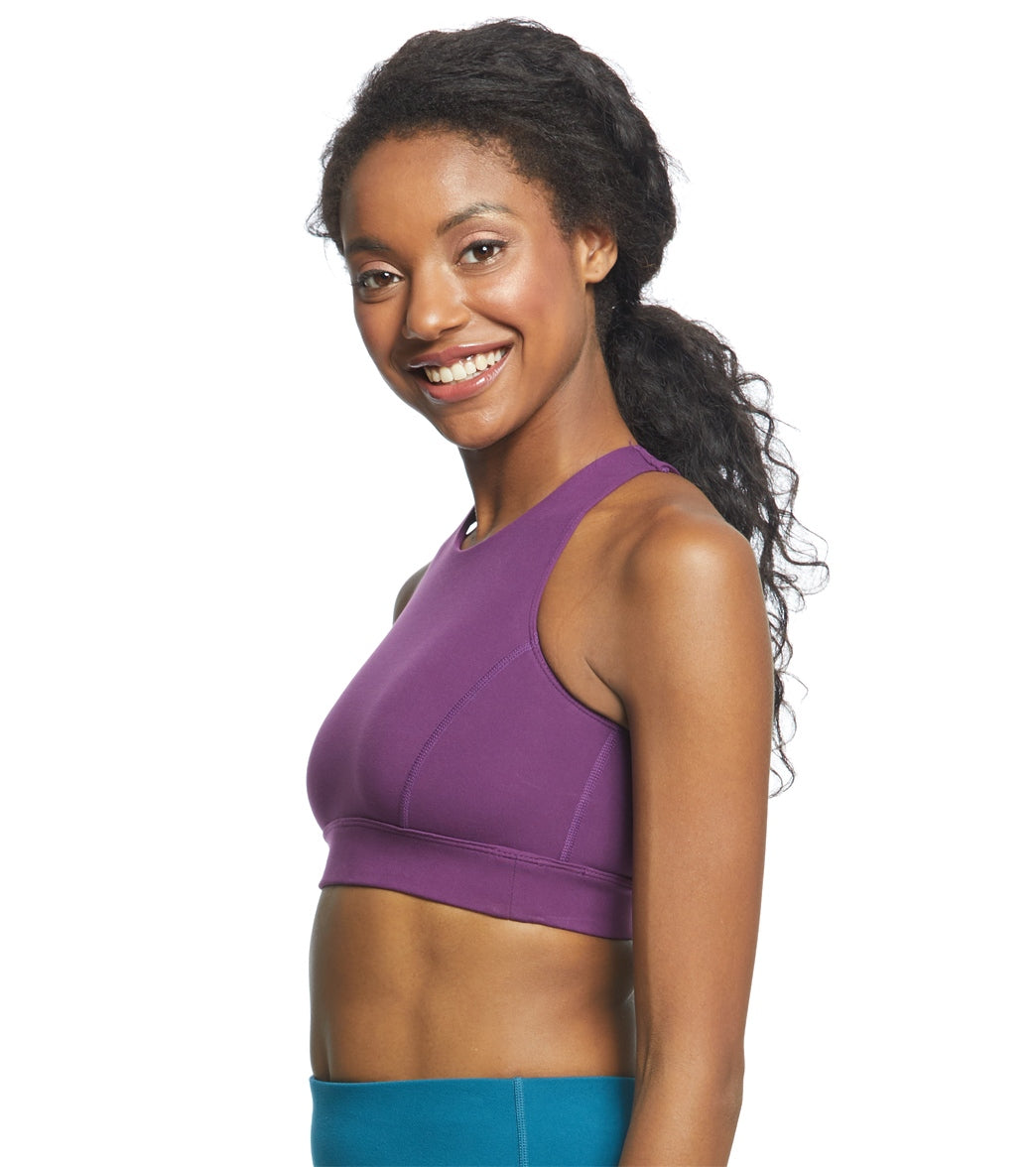 Everyday Yoga Warrior X High Neck Sports Bra Purple