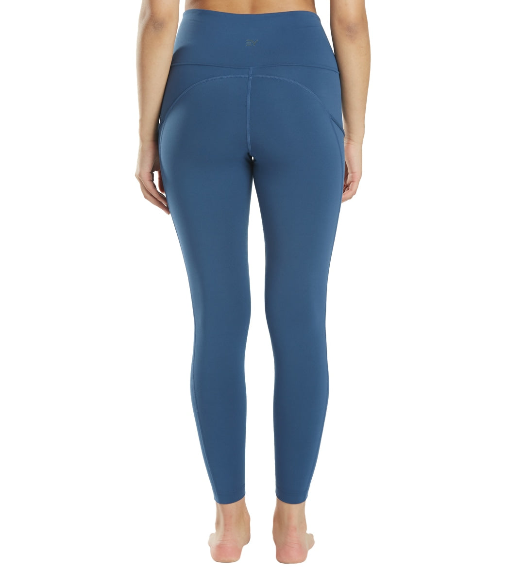 Everyday Yoga High Waisted Go-To Pocket 7/8 Leggings 25" True Navy