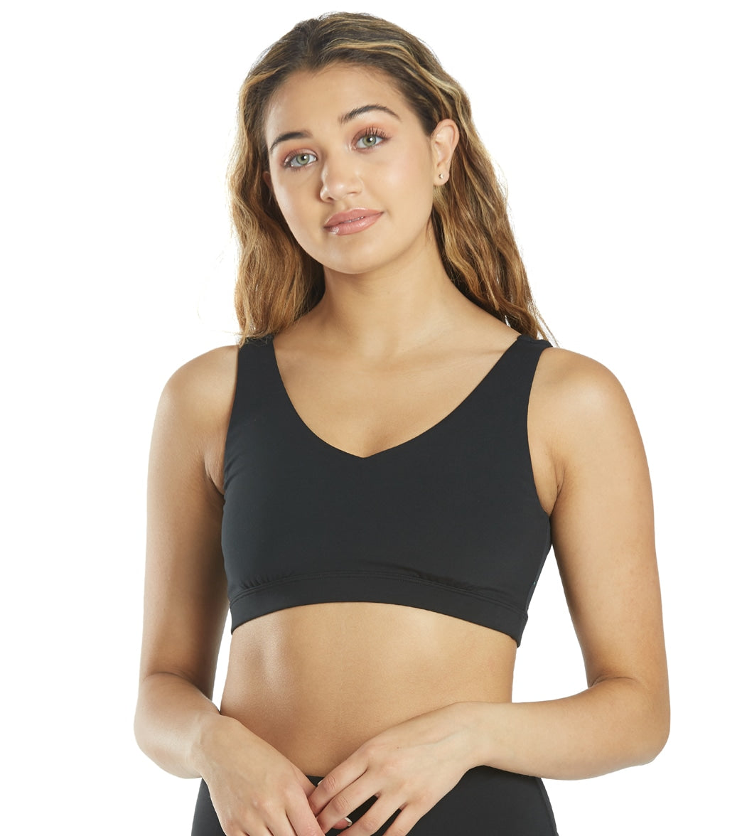 Everyday Yoga Embrace Thick Strap Sports Bra Black