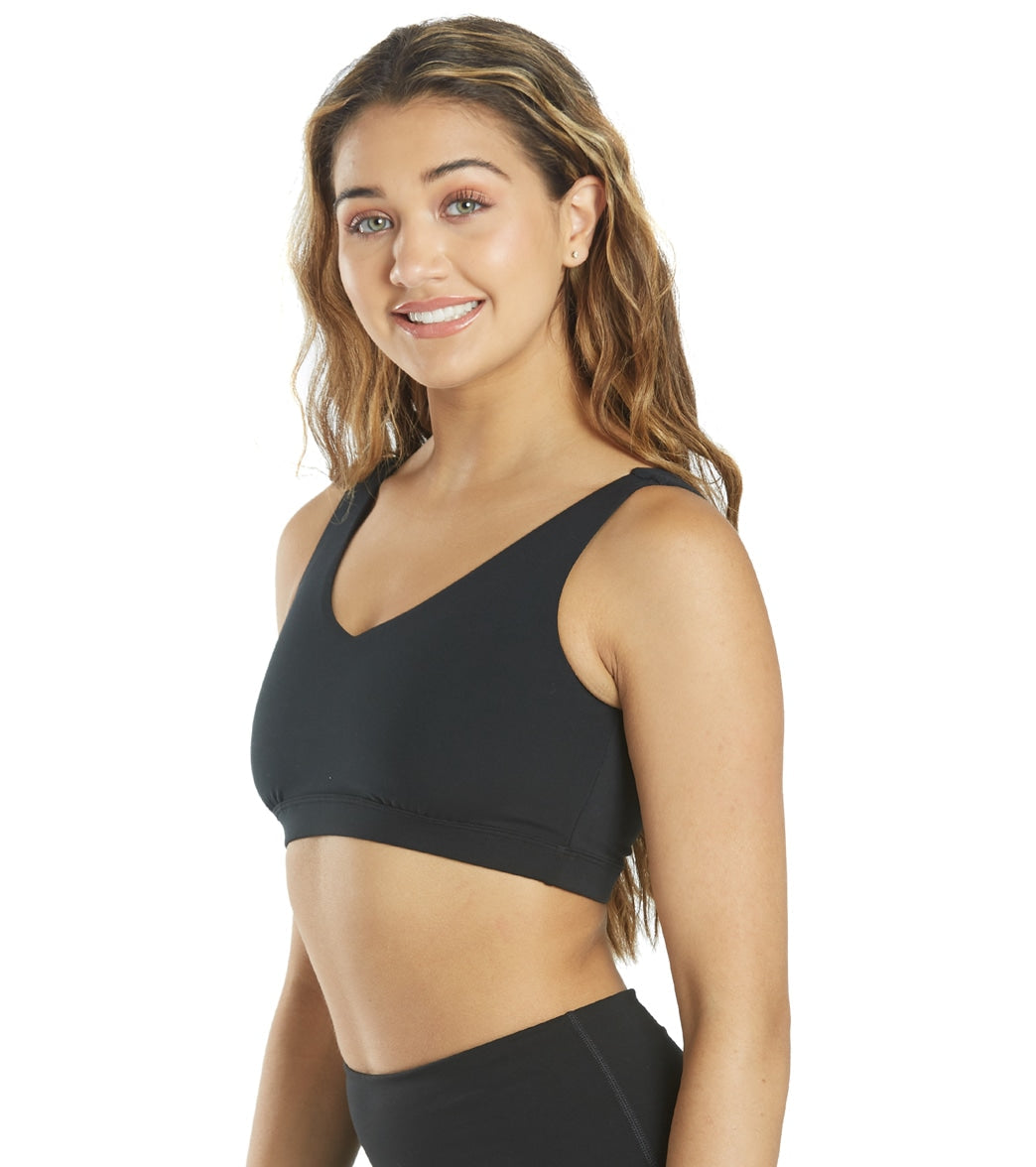 Everyday Yoga Embrace Thick Strap Sports Bra Black