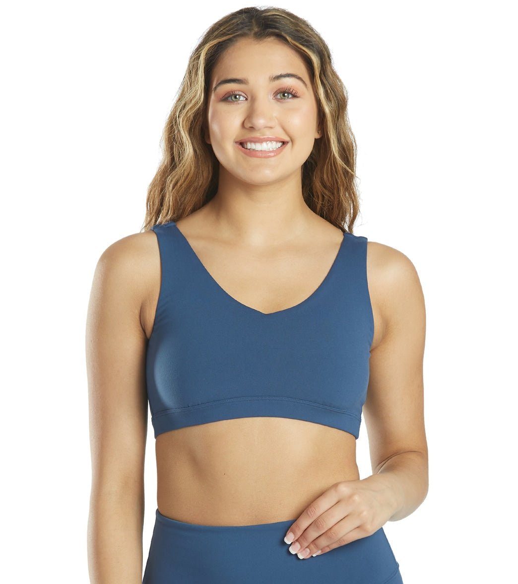 Everyday Yoga Embrace Thick Strap Sports Bra True Navy