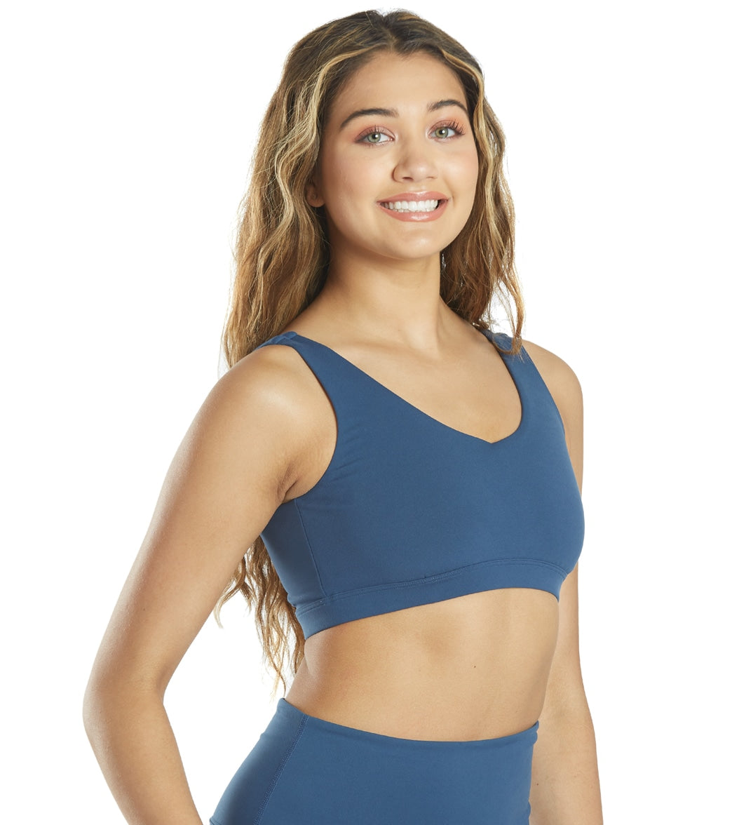 Everyday Yoga Embrace Thick Strap Sports Bra True Navy