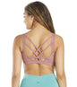 Everyday Yoga Radiant Solid Strappy Back Sports Bra Dusty Rose