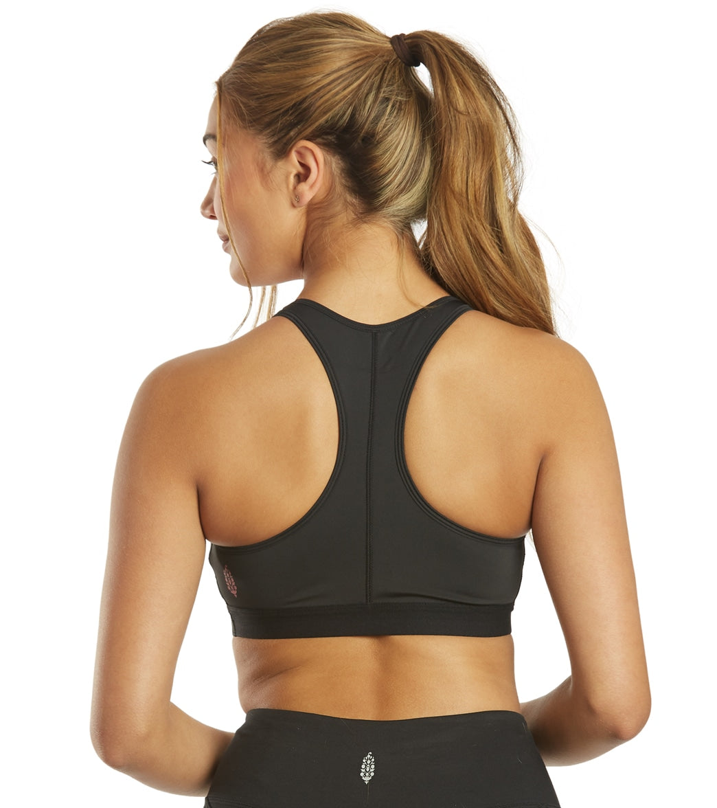 Free People Move Me Yoga Sports Bra Black