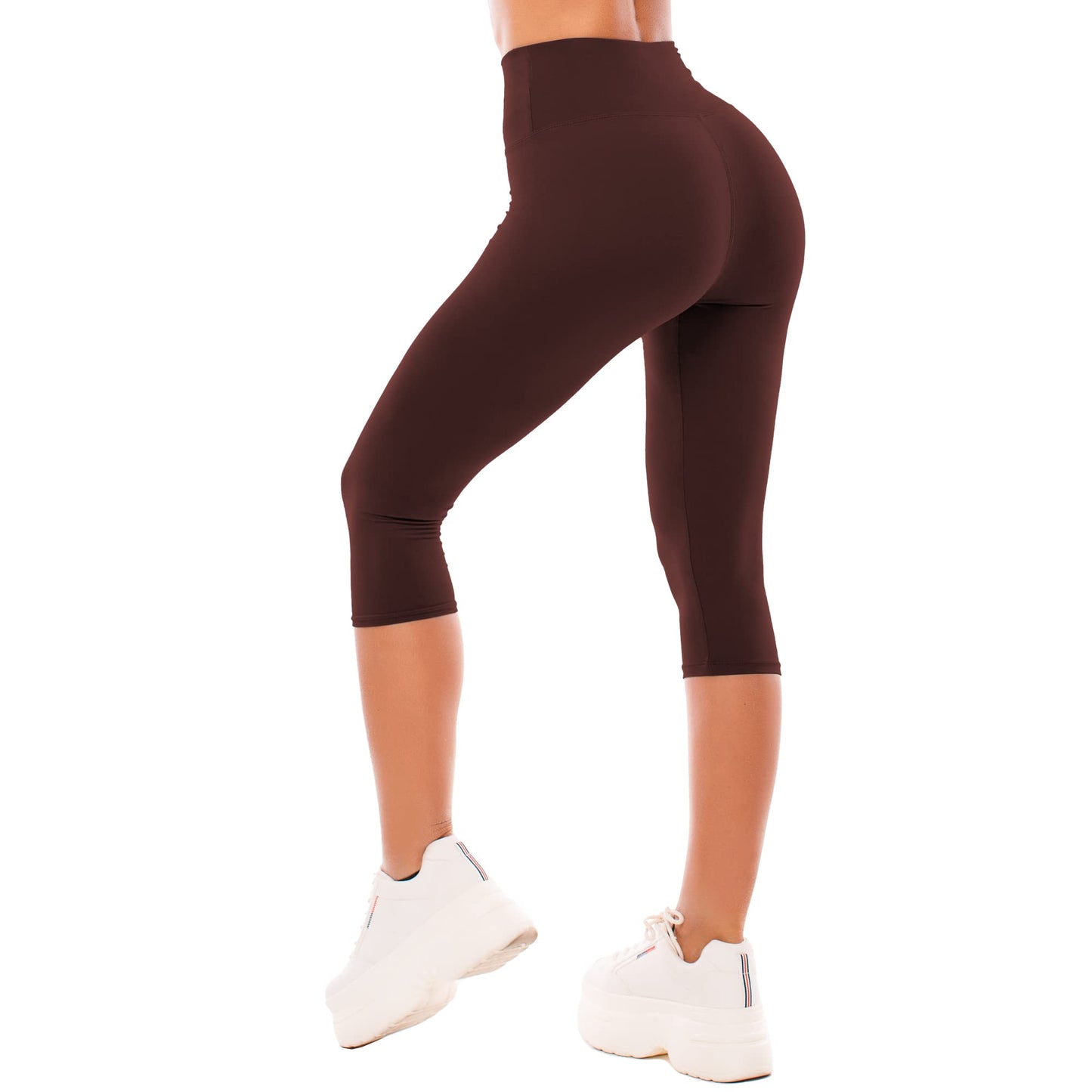 SINOPHANT High Waisted Leggings for Women - Full Length Capri Buttery Soft Yoga Pants for Workout Athletic