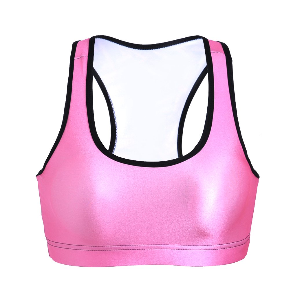 Sister Amy Women's Aerobics Gym Dance Yoga Vest Printed Sports Bra Top Vest