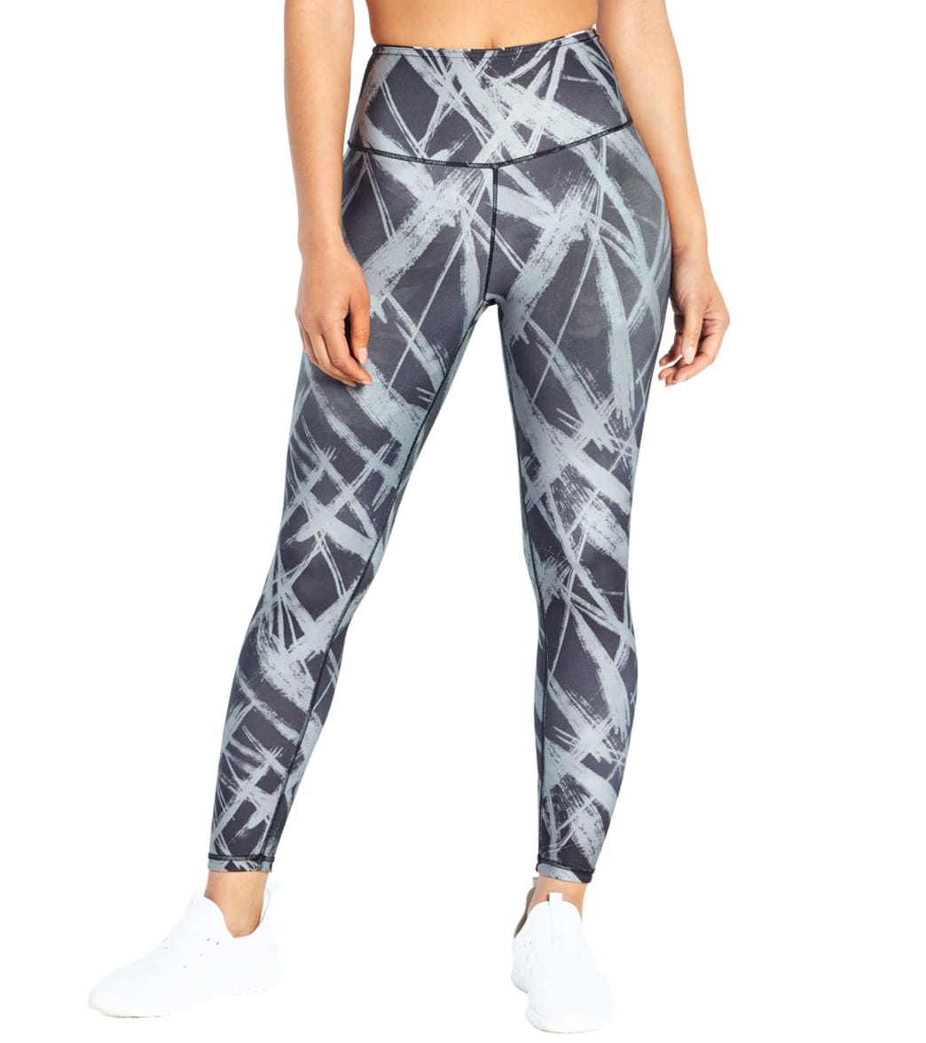 Marika Astrid Reversible Legging Blk Peony Mix/Blk Brush Strokes