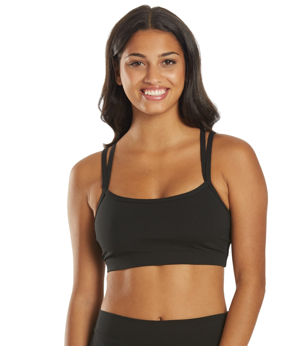 Everyday Yoga Wholesome Solid Sports Bra Black