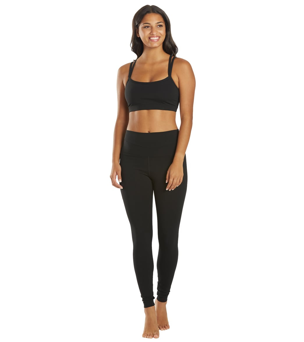 Everyday Yoga Wholesome Solid Sports Bra Black