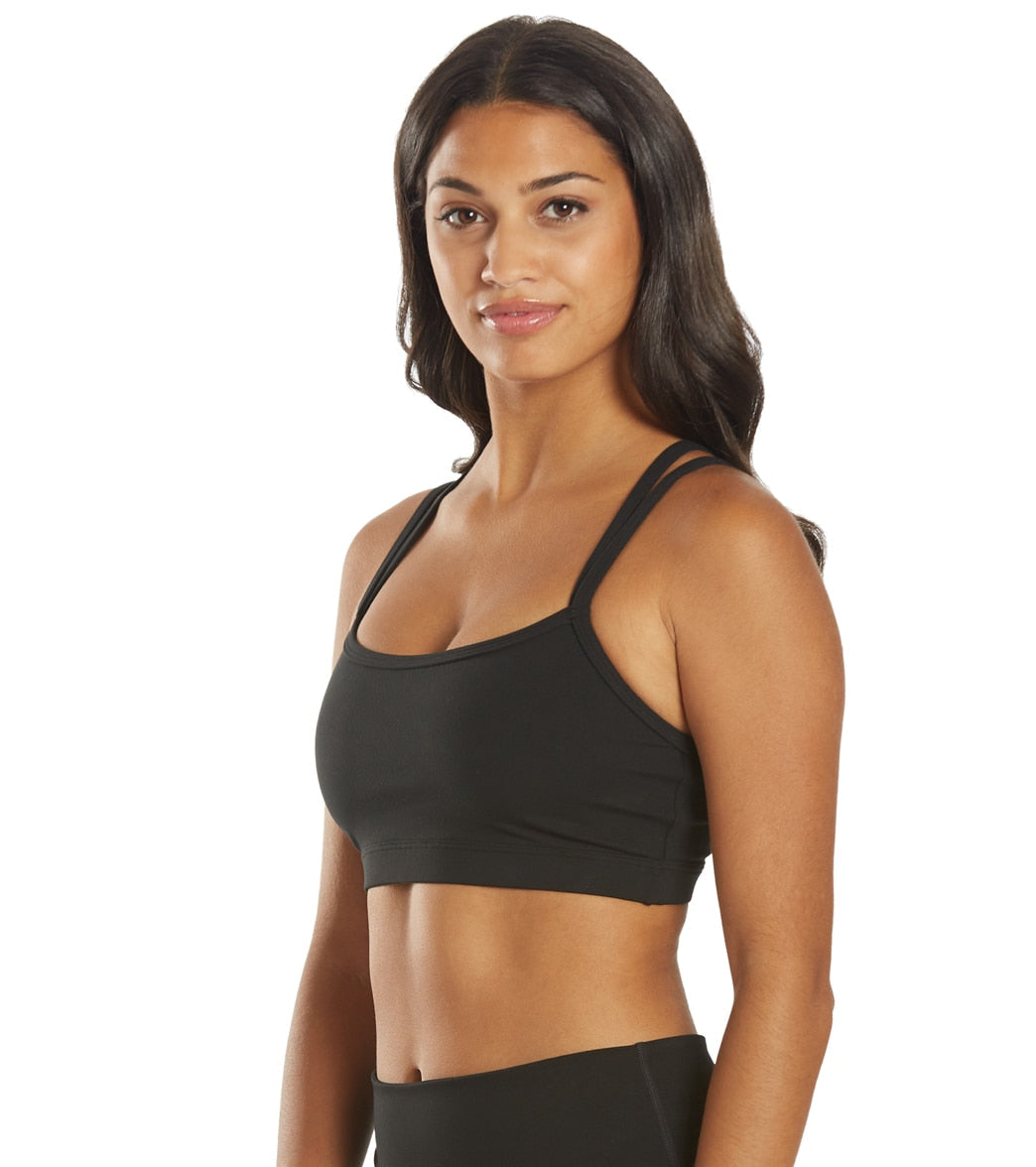 Everyday Yoga Wholesome Solid Sports Bra Black