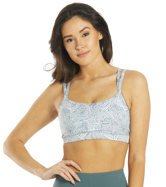 Everyday Yoga Wholesome Tribe Sports Bra White Tribal