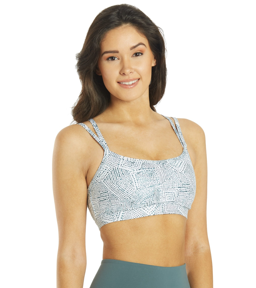 Everyday Yoga Wholesome Tribe Sports Bra White Tribal