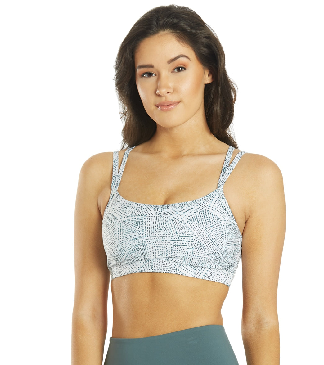 Everyday Yoga Wholesome Tribe Sports Bra White Tribal