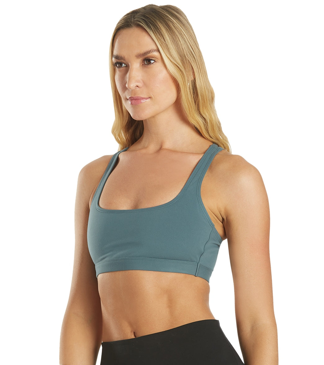 Everyday Yoga Rejoice Solid Sports Bra Eucalyptus Grey