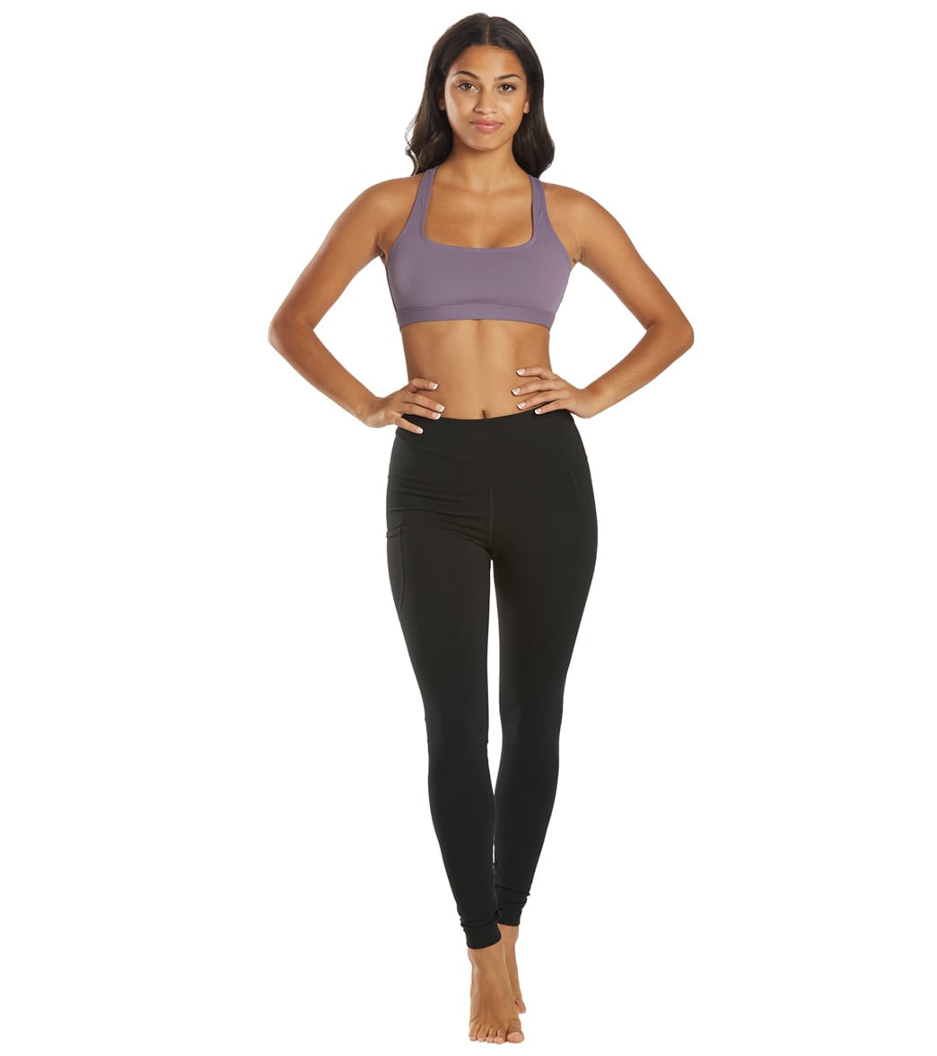 Everyday Yoga Rejoice Solid Sports Bra Purple Taupe