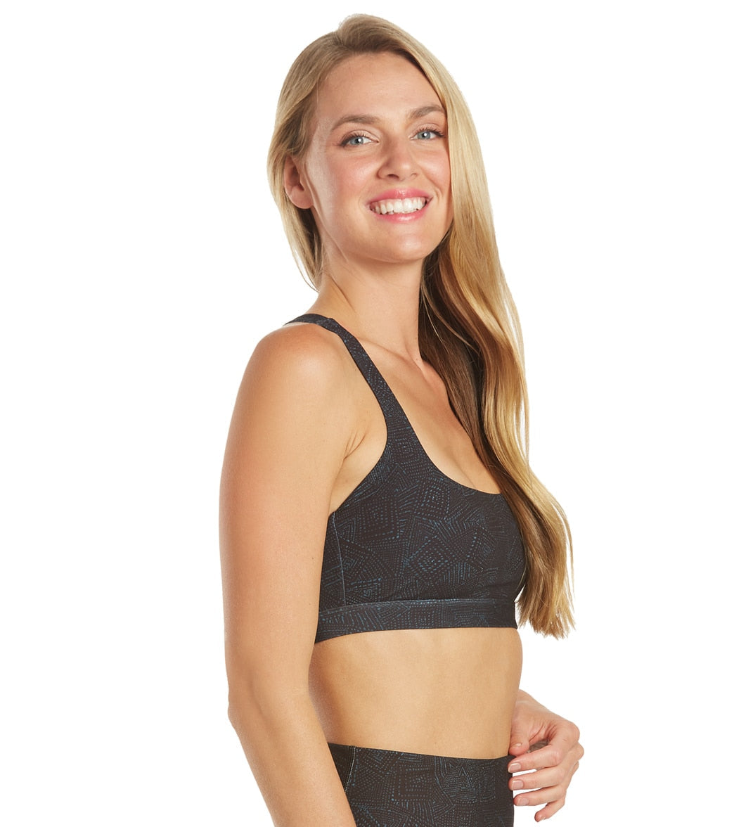 Everyday Yoga Rejoice Tribe Sports Bra Black Tribal