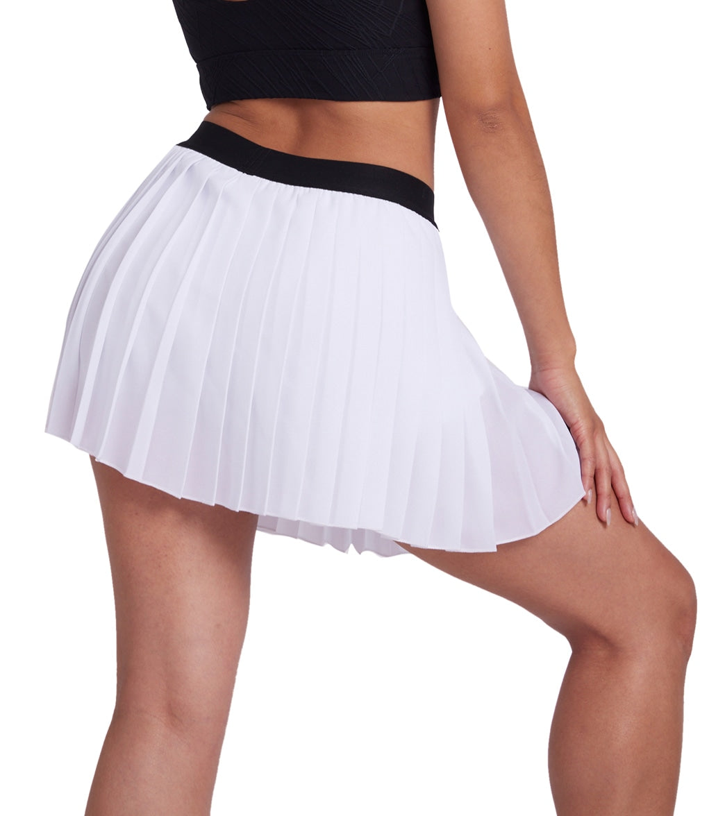 Onzie Tennis Pleated Skirt White